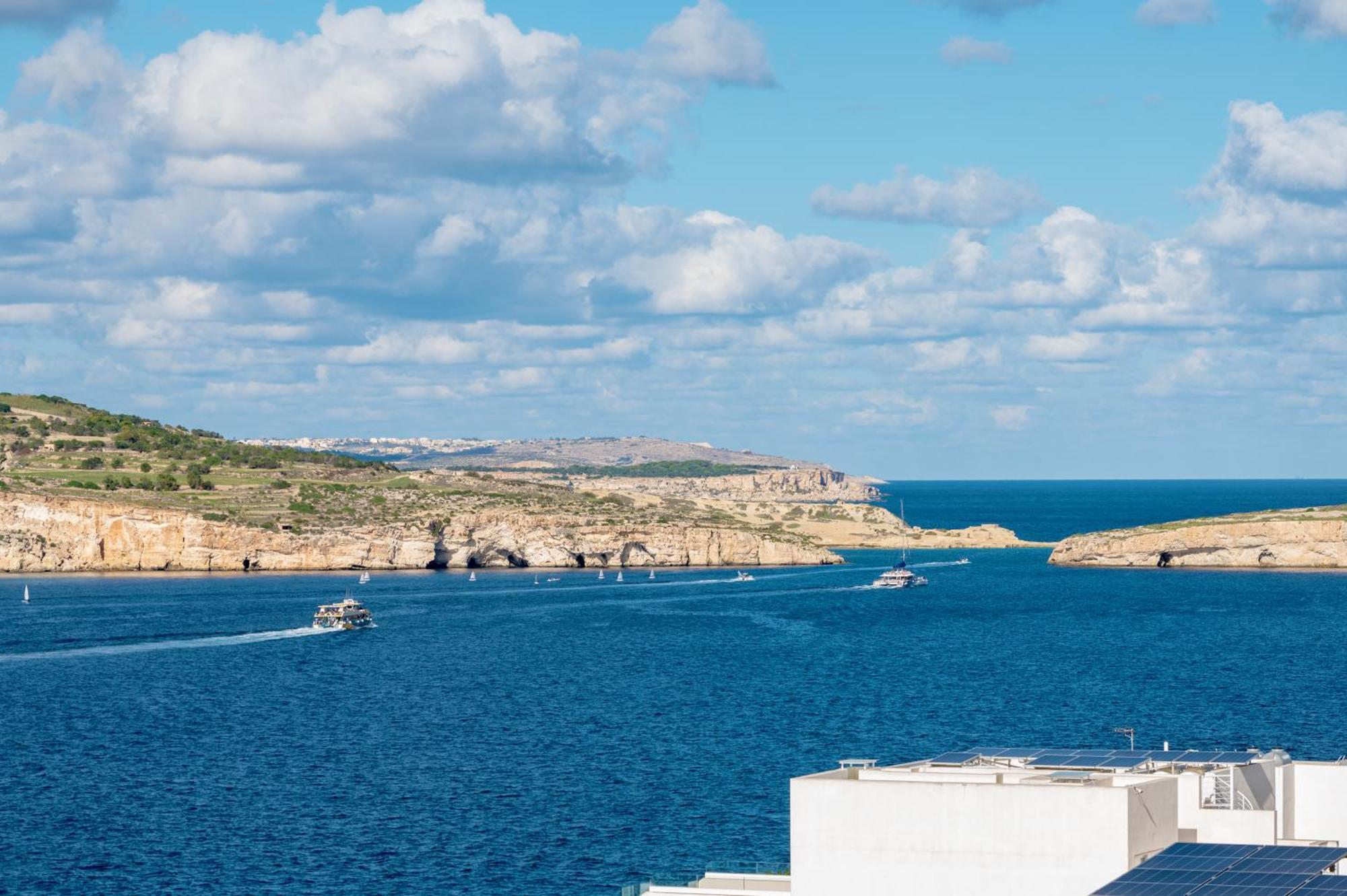 Apartament Penthouse With Seaview Terrace San Pawl il-Baħar Zewnętrze zdjęcie